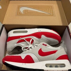 Men’s | red gray and white Nike air max 1